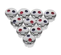 TEHAUX 10 Pièces Lot de Indicateurs Chaud Froid pour Poignées Robinet Caps Décoratifs Rouges et Bleus Étiquettes Faciles à Installer pour Cuisine et Salle de Bain