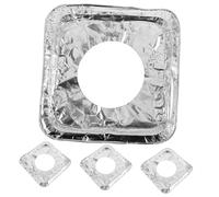 TEHAUX 10 Pièces Lot de Protections Jetables Aluminium Épaisses pour Gazinière Tapis Anti-huile et Graisse pour Cuisinière à Gaz Faciles à Nettoyer et Résistants