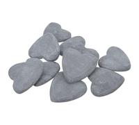 TEHAUX 10 Pièces Pierres à Peindre de Cœur pour Projets D'art Diy, Surface Lisse et Couleurs Vives, Prise Stable et Bords Arrondis pour Garçon et Filles et Parents