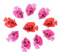 TEHAUX 10 Pièces Poissons Artificiels en Plastique pour Aquarium, Décoration Réaliste Apparence Vivante, Adaptés pour Baignoire et Aquarium, pour Scènes de Théâtre Couleur Aléatoire