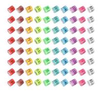 TEHAUX 100 Anneaux de Pattes en Aluminium Multicolores pour Pigeons et Perroquets, Identification Facile, des Pertes, Lot de 100 Pièces, 8 Mm Plusieurs Styles