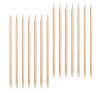 TEHAUX 100 Bâtonnets en Bois pour Cuticules Outils de Manucure Embouts Pointus et Plats Nettoyage des Ongles Portable pour Salon de Beauté ou Voyage