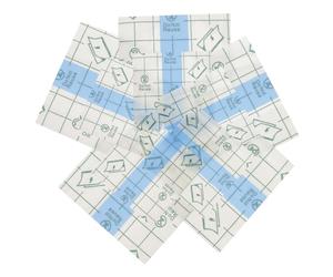 TEHAUX 100 Feuilles de Palettes de Maquillage Auto-Adhésives Transparentes 6 CM Pellicules Jetables Imperméables pour Mélange de Fond de Teint Correcteur et Fard Outil Maquillage pour