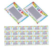 TEHAUX 100 pièces Cartes à Gratter DIY avec Autocollants Papier Motifs Amusants pour Anniversaire Fête et Activités Éducatives Complet pour Créations et Surprises