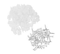 TEHAUX 100 pièces Clips de Fixation LED pour Bandes Lumineuses Clips Plastique et pour Installation Sécurisée de Rubans LED Fixation pour Intérieur et Extérieur