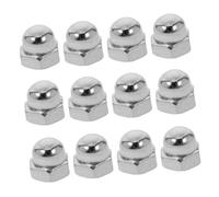 TEHAUX 100 Pièces Couvercle D'écrou Hexagonal En Acier Au Carbone Boulon Écrou Boulon Bouchons Couvre Capuchons De Protection Couvercle Pour Boulons Hexagonaux Écrous Vis