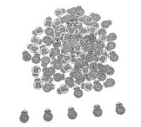 TEHAUX 100 Pièces Five Element Symbol Pendant Set Vintage Chinese Style Metal Charms For Jewelry Making Mixed Styles For Necklace Earrings Bracelet Alloy Craft Supplies