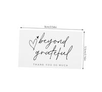 TEHAUX 100 pièces Lot de Cartes de Remerciement avec Enveloppes pour Petites Entreprises Décorations Cadeaux Cartes de Vœux Simples pour Commandes Adaptées Aux Boutiques Ligne Salons de