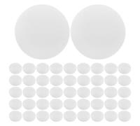 TEHAUX 100 Pièces Recharge D'éponge Coussin de Fond de Teint Blanc en Mousse Douce pour Remplacement Rapide et Application Précise, Outil de Maquillage pour Visage