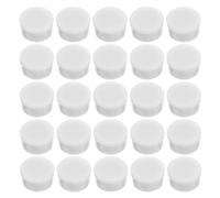 TEHAUX 100 Pièces Roulement à Billes pour Socle Rotatif en Plastique Blanc, Base Rotative Artisanale pour Bricolage et Ornements en Argile