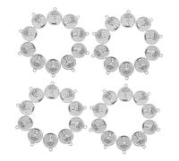 TEHAUX 100pièces Breloques Vintage Métal pour Bricolage Breloques Décoratives à Suspendre pour Bracelets Colliers et Porte-clés Pendentifs pour Création de Bijoux