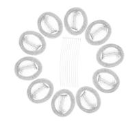TEHAUX 10Pièces Filtre à Charpie Inoxydable Lot de Récupérateurs de Peluches pour Machine à Laver Installation et Nettoyage Faciles Accessoire Obstruction pour Système