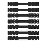 TEHAUX 10pièces Lot de Crochets de Fixation pour Masque Sangle Extension Réglable Dispositif Aide au Port du Masque Derrière les Oreilles Noir