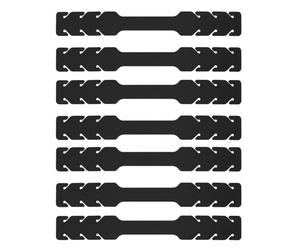 TEHAUX 10pièces Lot de Crochets de Fixation pour Masque Sangle Extension Réglable Dispositif Aide au Port du Masque Derrière les Oreilles Noir