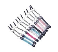 TEHAUX 10pièces Stylets Tactiles Cristal Diamant Mini Stylos Capacitif Écran Tactile pour Téléphones Et Tablettes Couleurs Assorties