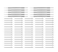 TEHAUX 110pièces Kit de Barrettes de Ressort pour Bracelets de Montre et Outil de Réparation de Maillons avec Goupilles Acier Inoxydable