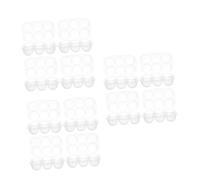 TEHAUX 12 Pièces Boîte à Œufs Compartiments avec Couvercle Étanche Bac Transparent Réutilisable Plastique PP pour Frigo et Voyages Porte-œufs Portable pour Camping et Pique- Lot