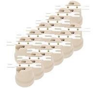TEHAUX 12 pièces Douille Céramique Haute Résistance Support de Lampe à Vis pour Ampoules LED Cfl et Halogène Lot de Chaleur pour Plafond et Garage