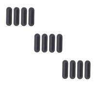 TEHAUX 12 Pièces Pieds en Caoutchouc de Plancher Pad Ordinateur Non Tampon Coussinet d'ordinateur Portable en Caoutchouc Coussins de Remplacement Noir