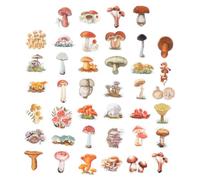 TEHAUX 120 pièces Lot de Autocollants Champignon pour Scrapbooking Décorations Adhésives pour Journaux Bagages et Bouteilles DIY Créatif pour Fête et Organisation