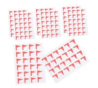 TEHAUX 12feuilles Autocollants Classif Étiquettes Carte Adhésives Étiquettes Drapeau Diy Maison Bureau