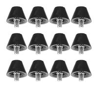 TEHAUX 12pcs Pointes D'athlétisme en TPU Légères et Résistantes pour Chaussures de Running, Forme Aiguilles, pour Pistes D'athlétisme Noires
