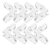 TEHAUX 15 Clips D’Angle en Acrylique Transparent L Supports D’Équerre en L sans Perçage 15 Pièces Fixations Pratiques pour Boîtes en Verre Organique Usage Maison et Bureau Maintien