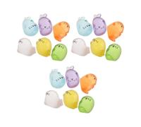TEHAUX 18 Pcs Figurine Phoque Mini en Résine Lumineuse | Petite Sculpture Mignonne, Effet Phosphorescent, Pose Facile, pour Paysage Miniature, Bureau et Voiture