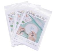 TEHAUX 1ensemble Film Hydrosoluble pour Broderie Machine Stabilisateur Transparent Autocollant Transfert pour Vêtements DIY Support Stable et Facile à Déchirer