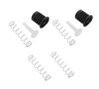 TEHAUX 2 Ensembles Accessoires pour Machine à Laver avec Joint Étanche et Protection Anti-fuite, en Acier Inoxydable et Caoutchouc, Dimensions 11x4,5x4,5 Cm, pour Buanderie et Usage