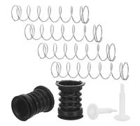 TEHAUX 2 Ensembles Bouchon de Vidange Protection Anti-fuite en Caoutchouc pour Machine à Laver Double Cuve avec Tige à Ressort pour Usage Domestique et Buanderie
