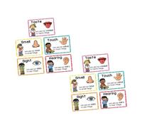 TEHAUX 2 Ensembles High Contrast Flashcards for Sensory and Cognitive Development Versatile Early Learning Posters for and Preschoolers