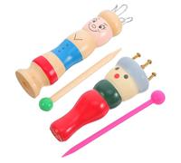 TEHAUX 2 ensembles Kit de Tricotin Bobine Bois pour Débutants Outil DIY Créatif pour Tresses et Bracelets Facile à Utiliser pour Projets Artisanaux et Cordon Rouge et Couleur Aléatoire