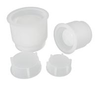 TEHAUX 2 Ensembles Moules à Bougeoir Silicone pour Résine Époxy de Moules pour Pots à Bougie Diy Flexibles pour Artisanat et Création de Décorations Personnalisées
