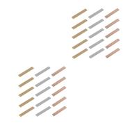 TEHAUX 2 Ensembles Pendentifs À Étiquettes Brillantes À Double Trou Fabrication De Bijoux En Onglets Vierges Collier Pendentif D'Estampage Pendentif À Barre 15 pièces * 2