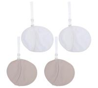 TEHAUX 2 Paires Coussinets Lavables pour Réutilisables Aisselles et Anti-transpiration avec Bande Transparente en Absorption Rapide Sueur Polyester Confortables pour Femmes Filles