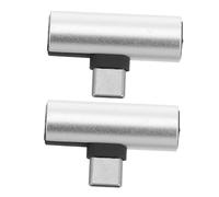 TEHAUX 2 pièces Adaptateur Type C pour Écouteurs et Chargeur et Portable sans Bruit pour Écoute Musicale