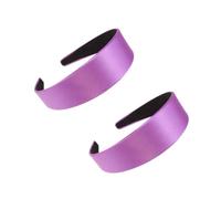 TEHAUX 2 Pièces Bandeau Cheveux Large Bord Satiné Accessoire Élégant et Créatif pour Femmes et Filles Serre-tête Uni Confortable pour Fête et Usage Quotidien