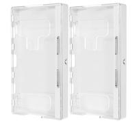 TEHAUX 2 Pièces Boîte de Verrouillage Transparente pour L'organisation pour Téléphone Portable avec Serrure à Clé, Matériau Abs Pc Pendant la Période D'étude à