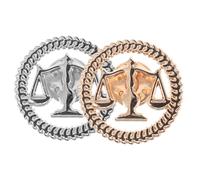 TEHAUX 2 Pièces Broche Épingle de Revers en Alliage Forme Échelle de Justice Vintage pour Étudiants en Droit et Hommes, Adaptée aux Remises de Diplômes et Anniversaires
