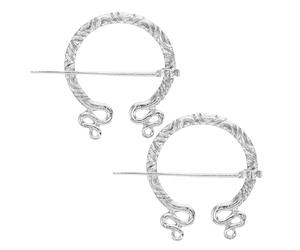 TEHAUX 2 Pièces Broche Viking Vintage en Alliage de Zinc Fermoir à Broche, Artisanat Complexe et Résistante à L'usure, Passionnés D'histoire Tenues Quotidiennes