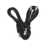 TEHAUX 2 Pièces Câble D'alimentation Noir 1 Mètre pour Machine à Poncer les Ongles, Solide et Résistant à L'usure, Compatible Outils de Manucure à Domicile Salon
