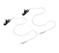 TEHAUX 2 Pièces Clip pour Appareil Auditif Léger et Anti-perte en Nylon et Silicone, Corde de Protection Pratique pour Aides Auditives, pour Voyage et Seniors Actifs