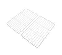 TEHAUX 2 Pièces Étagères de Rangement pour Réfrigérateur Séparateurs Métalliques Solides Blancs Organiseurs pour Congélateur et Frigo Optimisation Espace Verticale