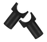 TEHAUX 2 Pièces Guide de Rail en Plastique Forme en U pour Fauteuil Roulant, Accessoires de Remplacement Rapides, Installation Facile, Adapté aux Hôpitaux et Domiciles, Couleur Noir