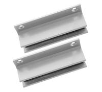 TEHAUX 2 pièces Guide Inférieur pour Porte de Coulissante Résistant à Usure et Facile à Installer Accessoire Salle de Bain pour Portes Verre