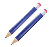 TEHAUX 2 Pièces Jumbo Wooden Pencils With Eraser And Safety Cap Big Preschool Pencils For Versatile Back To School Supplies And Fun Photo Props