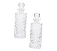 TEHAUX 2 pièces Lot de Flacons Parfum Vide Verre Transparent Diffuseurs Rechargeables pour Bien-être Maison et Décoration Créative