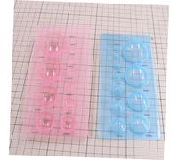 TEHAUX 2 Pièces Moules Demi Plastique pour Pâte à Modeler Outils DIY pour Artisanat Argile Moules Ronds pour Manuelles Kit et Pratique pour Pâte Polymère et Adultes