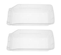 TEHAUX 2 Pièces Organisateur Séparateur de Pilules en Plastique Blanc, Bac de Rangement Empilable et Portable, Design Gain de Place pour Voyages Professionnels et Hôpitaux